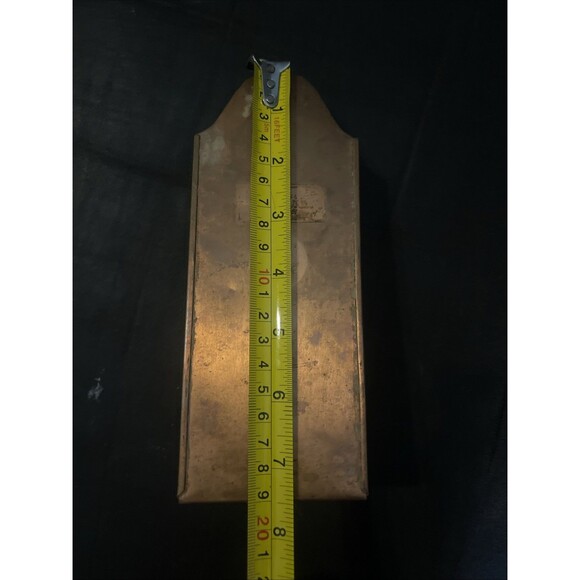 Vtg GREGORIAN Copper Match Stick Holder Hand Hammered Fireplace - Picture 5 of 8